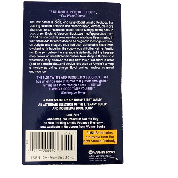 Elizabeth Peters Amelia Peabody Paperback Mystery Book Lot of 6 Egypt - Picture 5 of 9